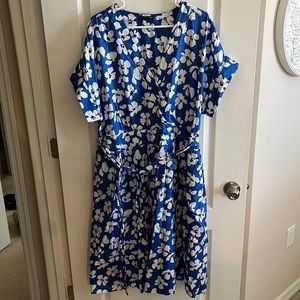 Blue floral dress